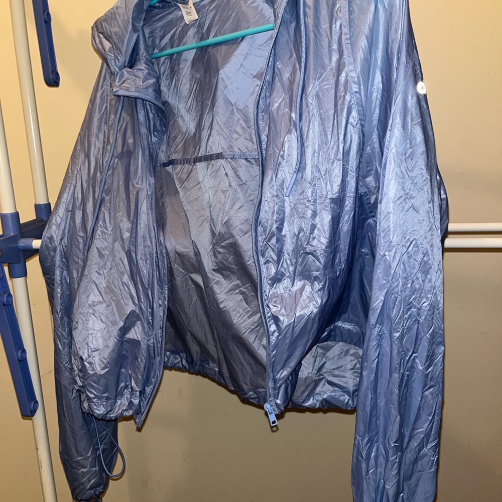 Light Blue Windbreaker Jacket